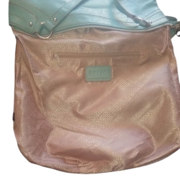 Relic Prescott Collection Shoulder Hobo Bag Purse | Teal | Top Zip | EUC - Picture 7 of 8